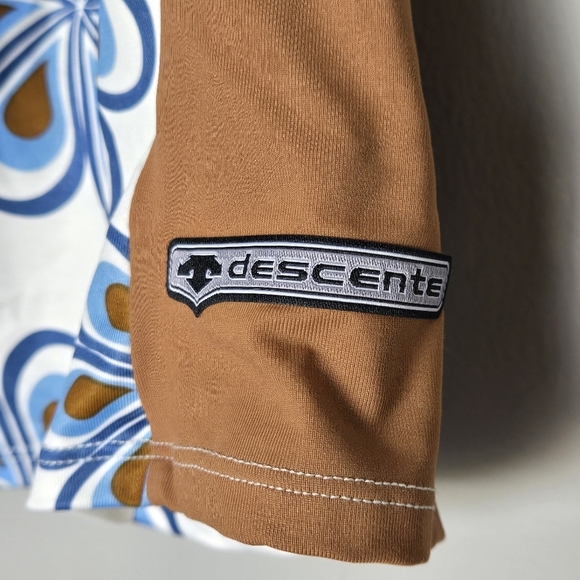 Descente Retro Y2K Boho Floral Cycling Tank Running Biking Workout Racerback XL - Picture 3 of 9